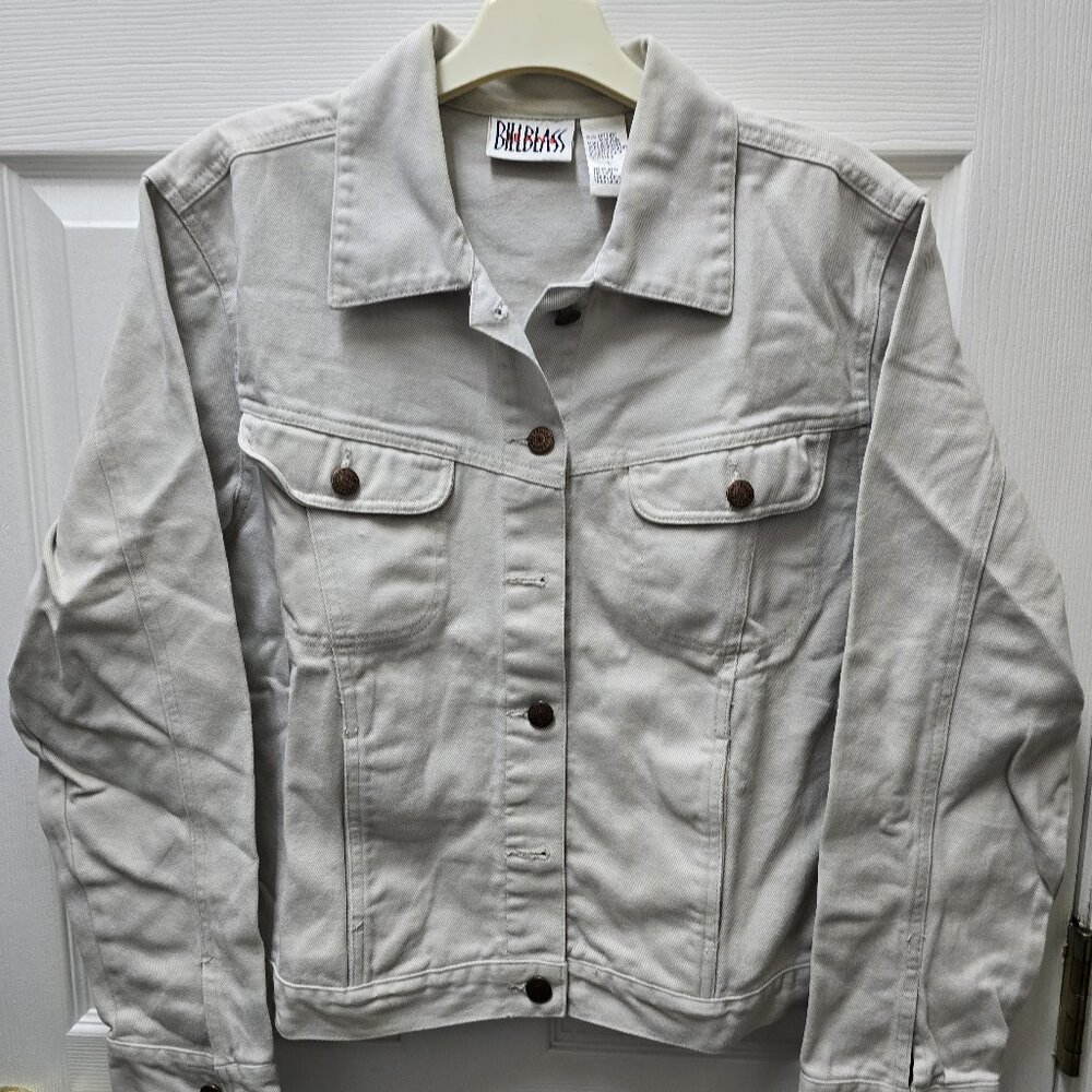 BillBlass Khaki Denim Jacket Large